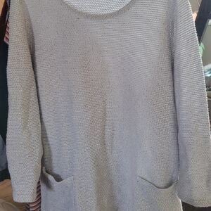 Robert Louis Light Gray Crew Neck Sweater